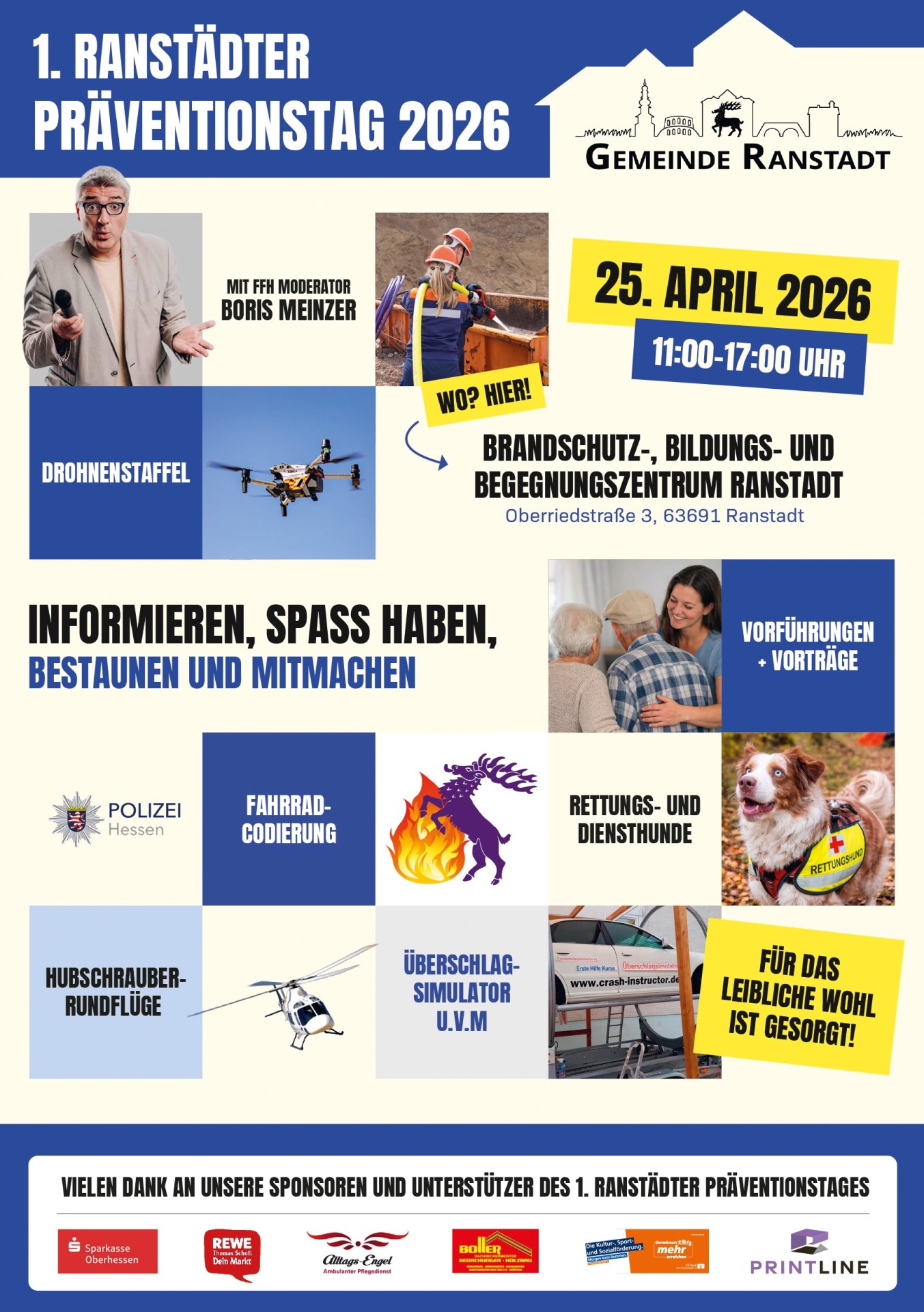 Plakat 1. Ranstädter Präventionstag; Details im Text
